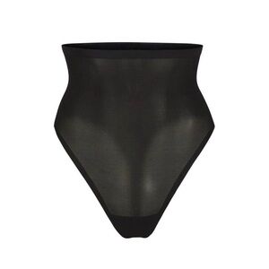 NWT SKIMS Sheer Sculpt Onyx High-Waisted Thong - Large